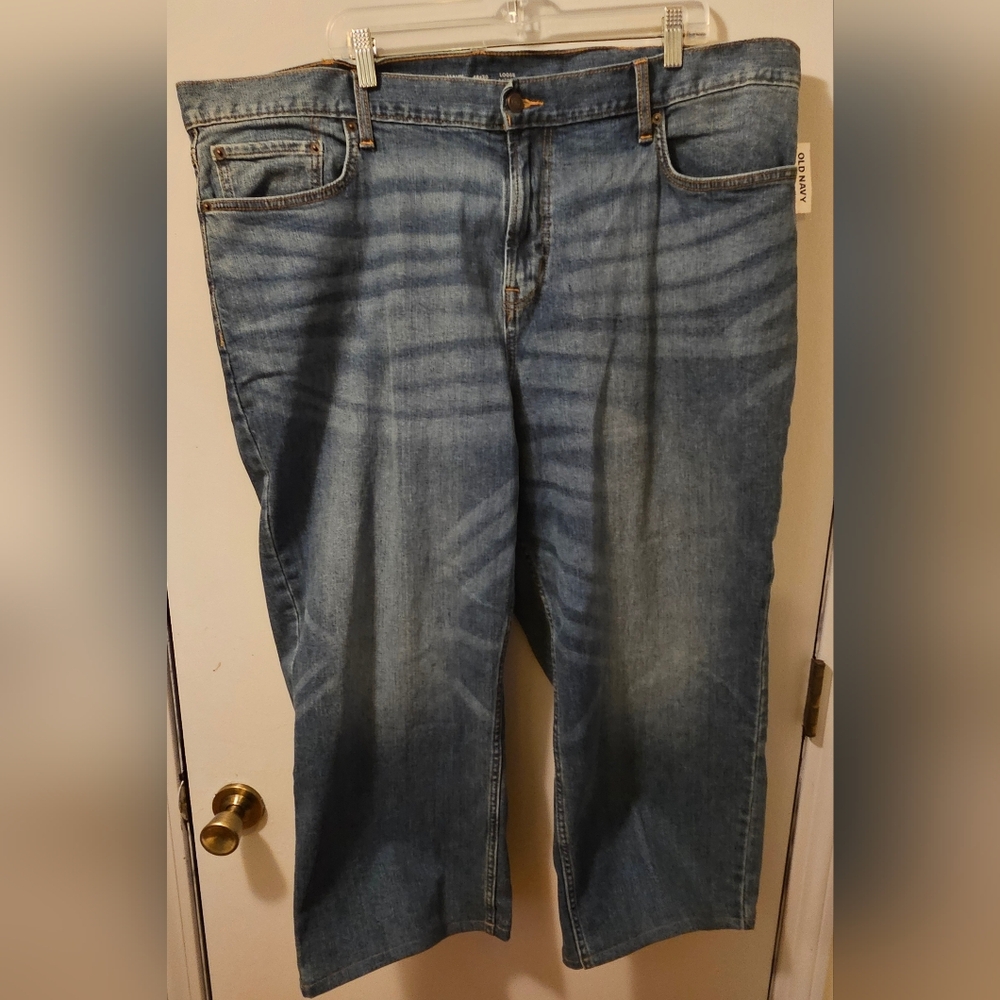 Old Navy Loose Jeans Blue Denim Men's Size 46x30 Fits 46x27 NWT